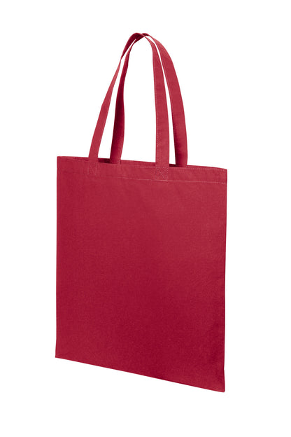 Left View of DeepRed Port Authority Core Cotton Tote BG1500