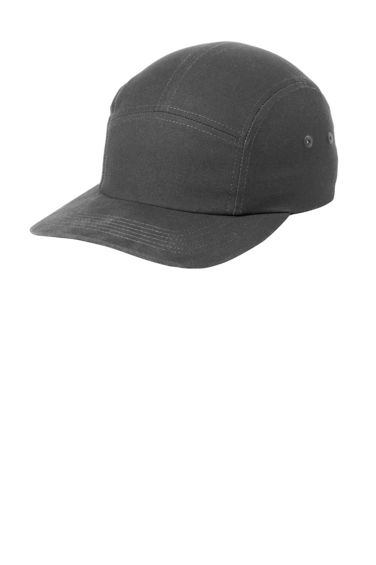 Left View of DeepSmoke Port Authority Brushed Cotton Camper Cap C970