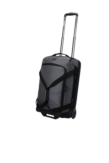 Left View of DieselGrey OGIO Passage Wheeled Carry-On Duffel 98002