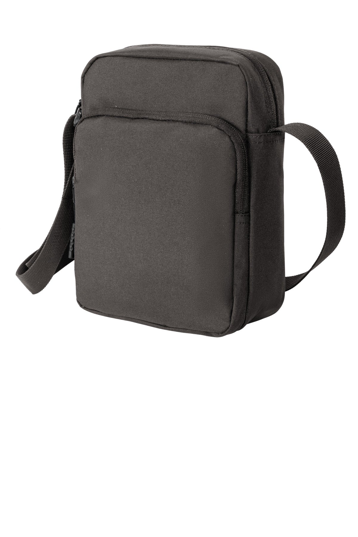 Left View of DkCharcoal Port Authority Upright Crossbody Bag BG918
