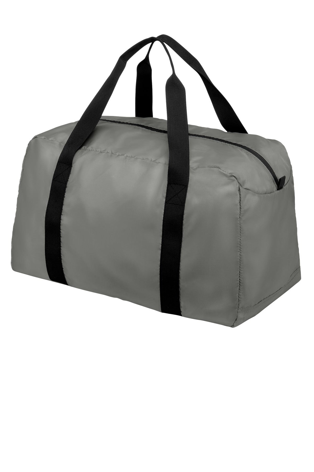 Left View of GustyGrey Port Authority Mini Ripstop Travel Duffel BG820