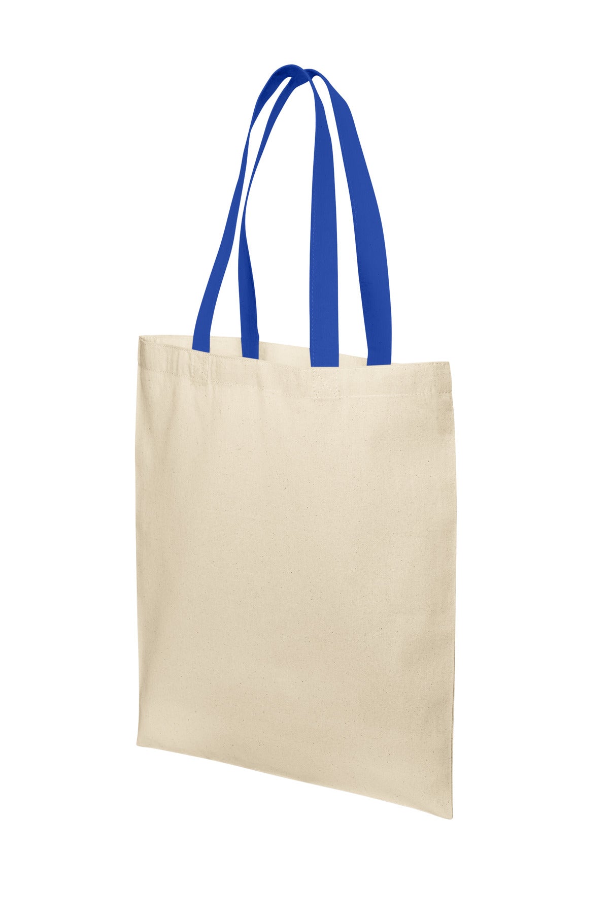 Left View of Nat/TrRoyl Port Authority Core Cotton Tote BG1500