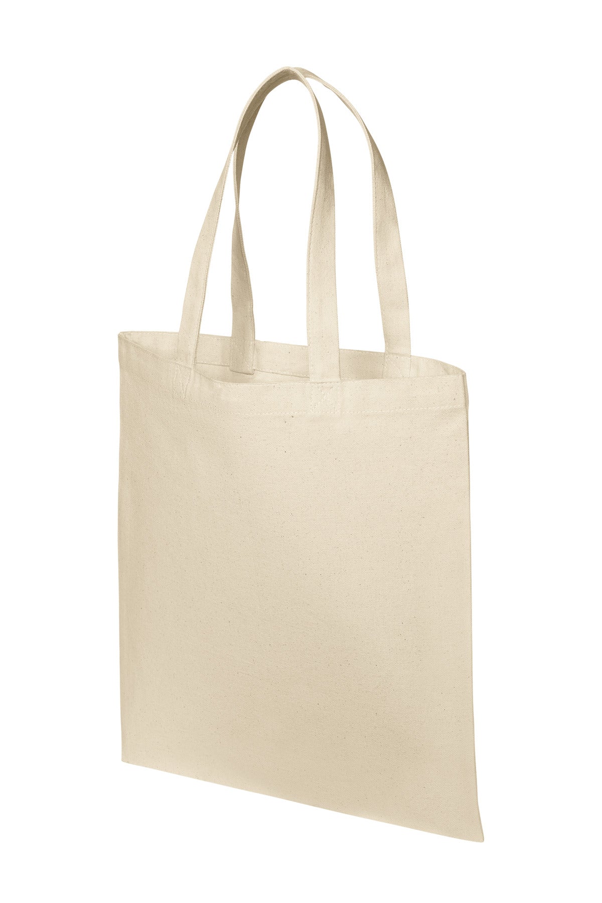 Left View of Natural Port Authority Eco Blend Canvas Tote BG420