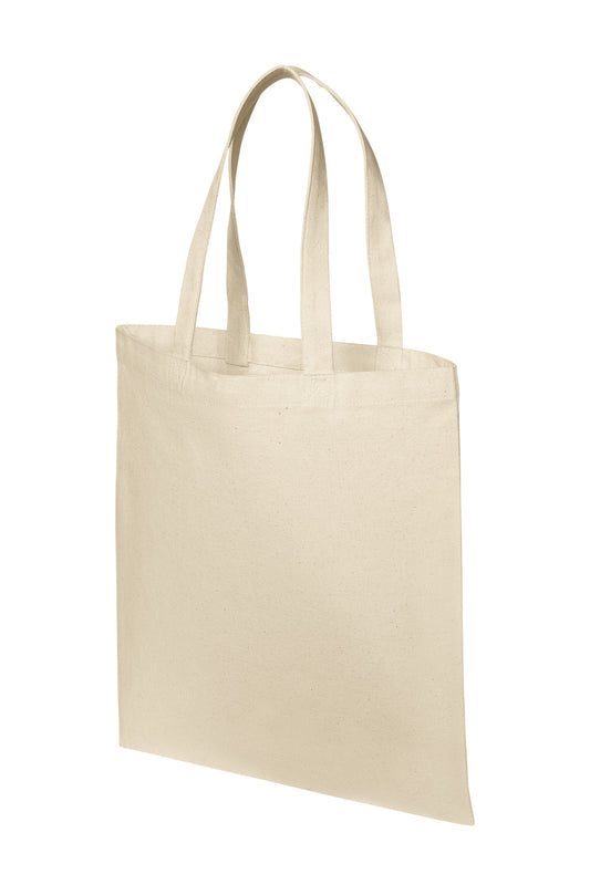 Left View of Natural Port Authority Eco Blend Canvas Tote BG420