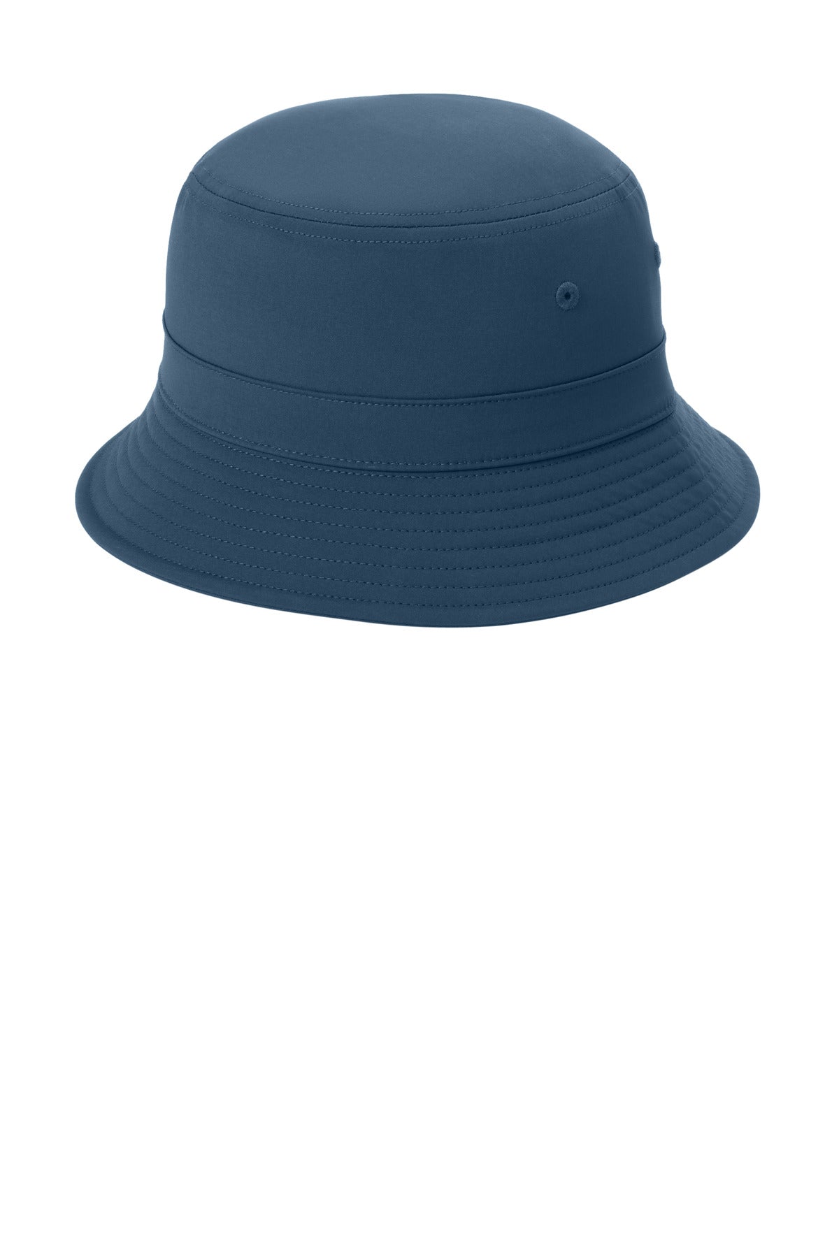 Left View of RiverBlNv Port Authority Poly Bucket Hat C980