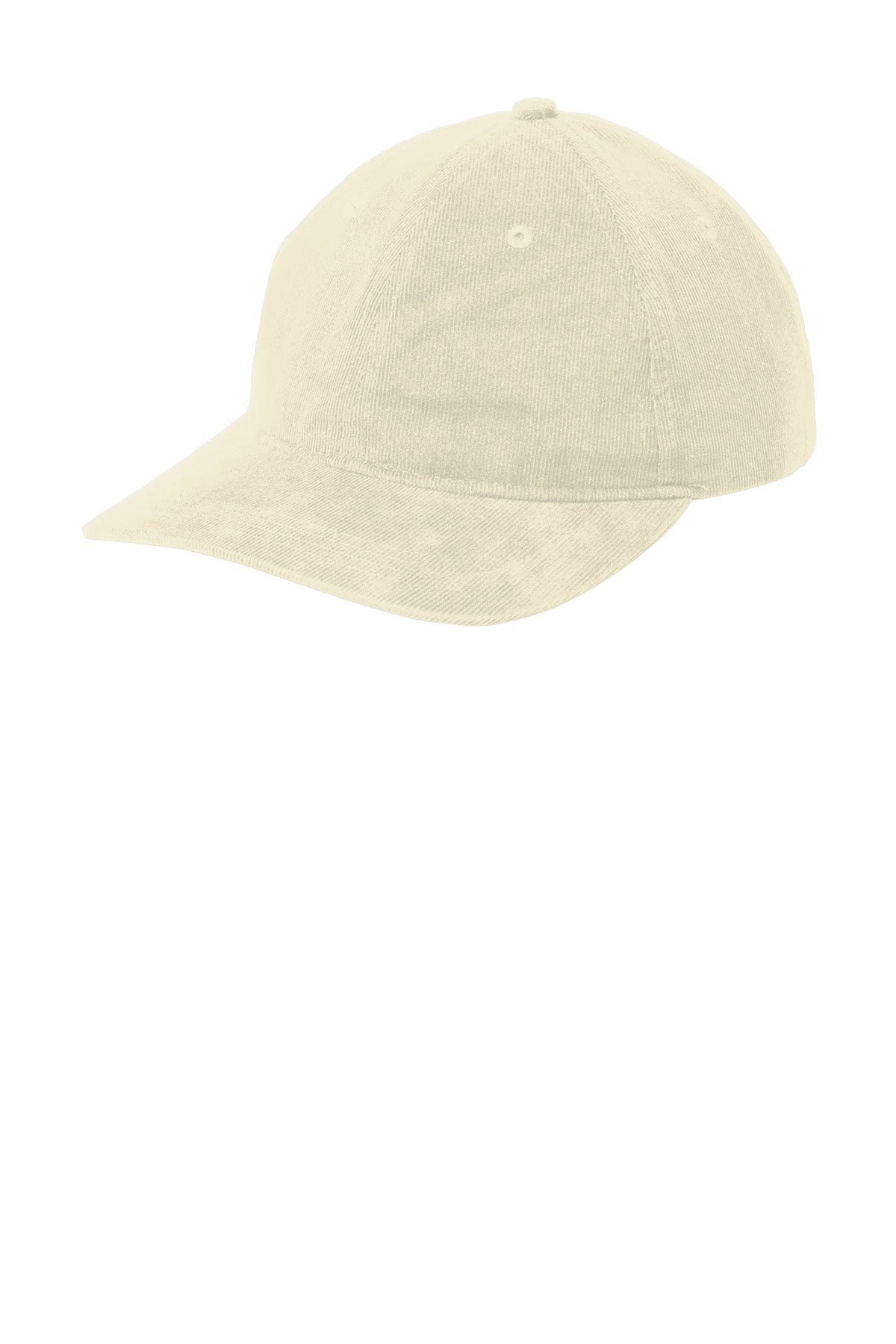 Left View of Stone Port Authority Light Corduroy Dad Cap C973