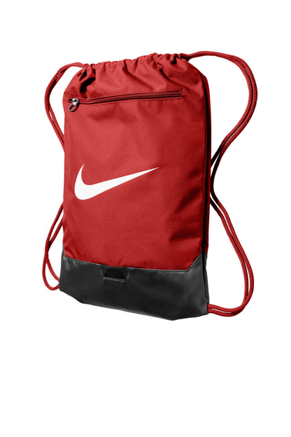 Left View of UniRed Nike Brasilia Drawstring Pack NKDM3978