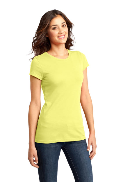Lemon Yellow District Women's Fitted Very Important Tee . DT6001