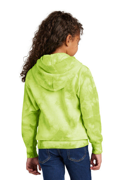 LemonLime Port & Company Youth Crystal Tie-Dye Pullover Hoodie PC144Y