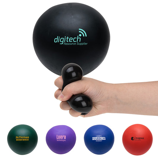 Black Squeeze & POP!  Stress Ball