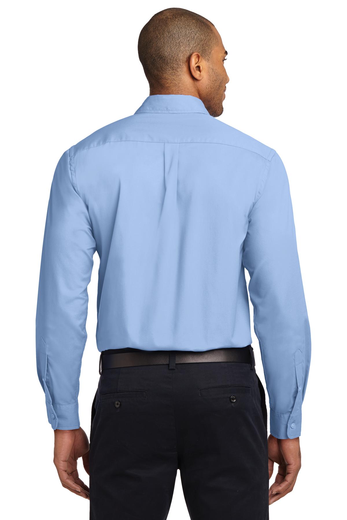 Light Blue Port Authority Tall Long Sleeve Easy Care Shirt. TLS608