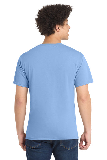Light Blue Port & Company Tall Core Blend Tee. PC55T