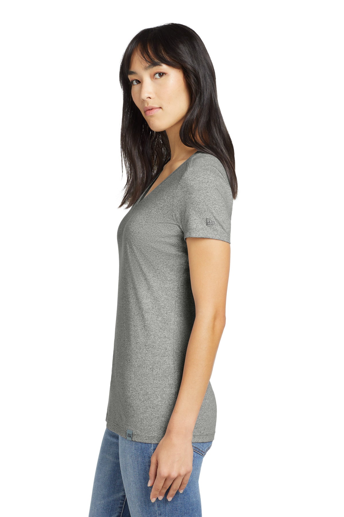 Light Graph Tw New Era Women's Heritage Blend V-Neck Tee. LNEA101