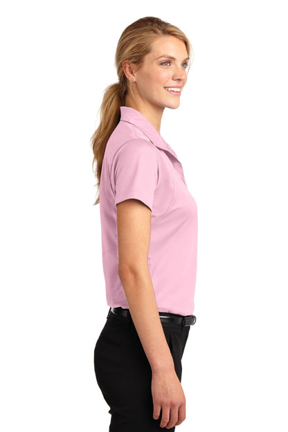 Light Pink Sport-Tek Women's Micropique Sport-Wick Polo. LST650
