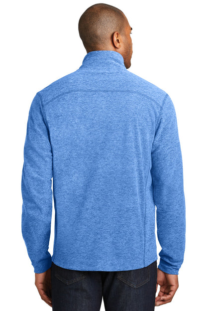 Light Royal He Port Authority Heather Microfleece Full-Zip Jacket. F235