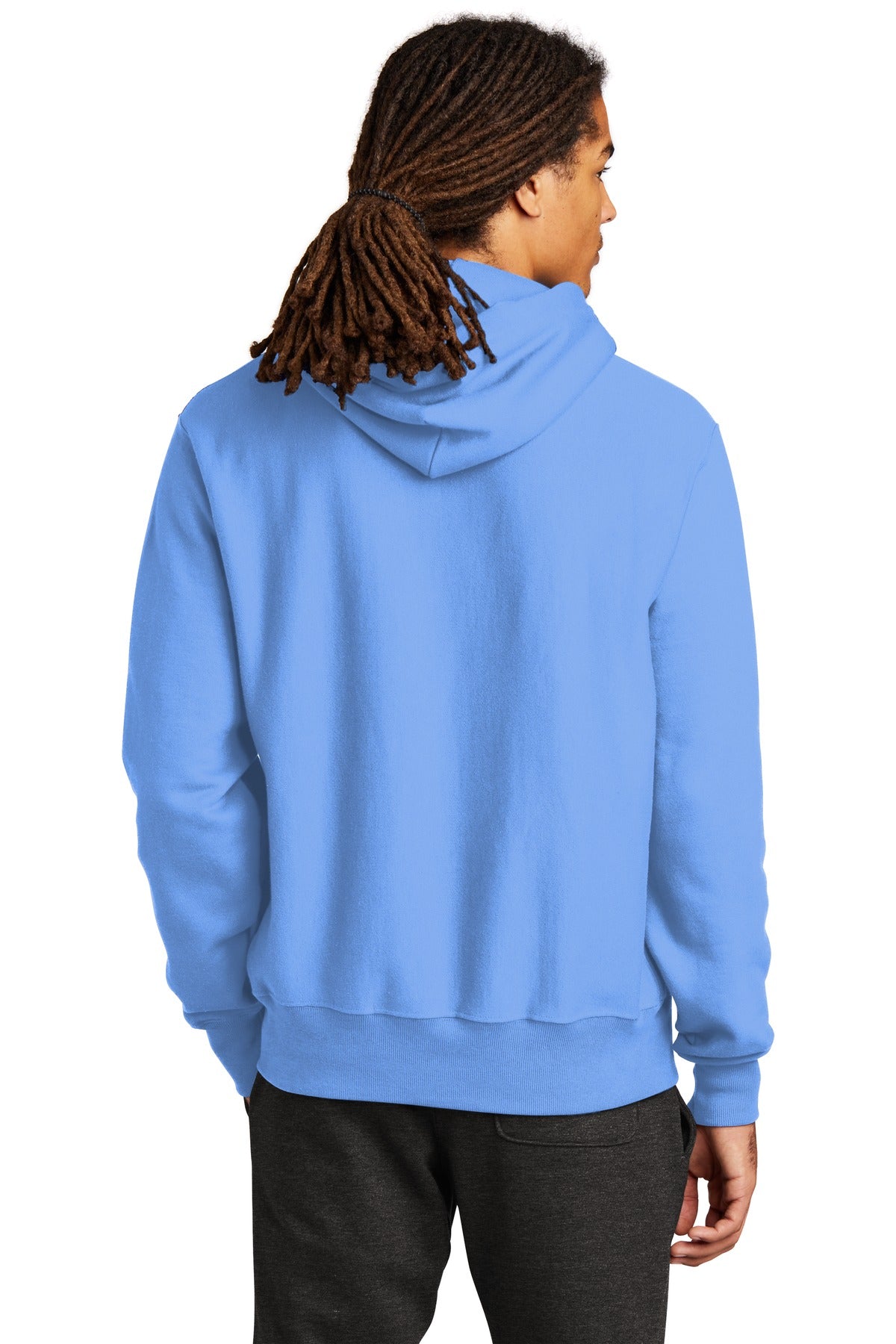 LightBlue Champion Reverse Weave Hooded Sweatshirt S101