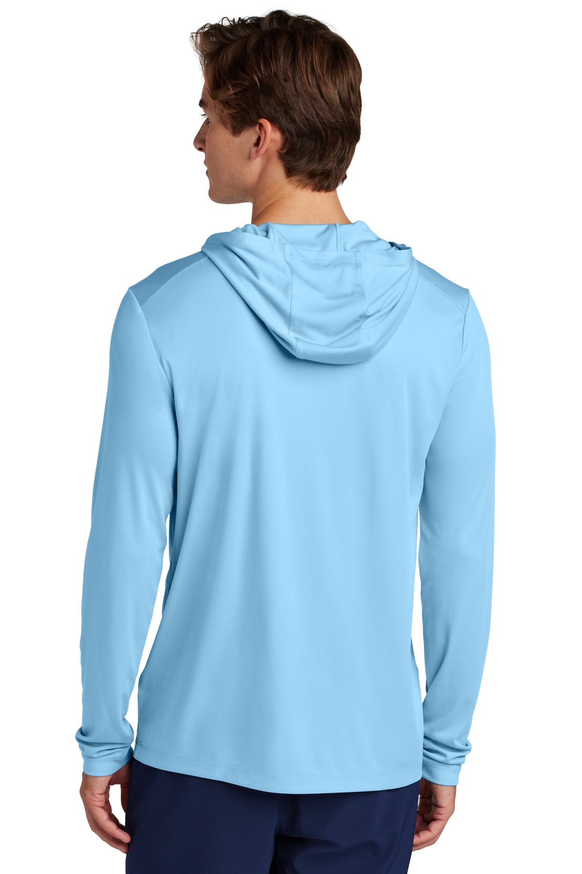 LightBlue Sport-Tek Posi-UV Pro Long Sleeve Hoodie ST420LSH