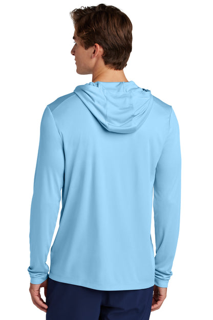 LightBlue Sport-Tek Posi-UV Pro Long Sleeve Hoodie ST420LSH
