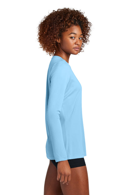 LightBlue Sport-Tek Women's Posi-UV Pro Long Sleeve LST420LS