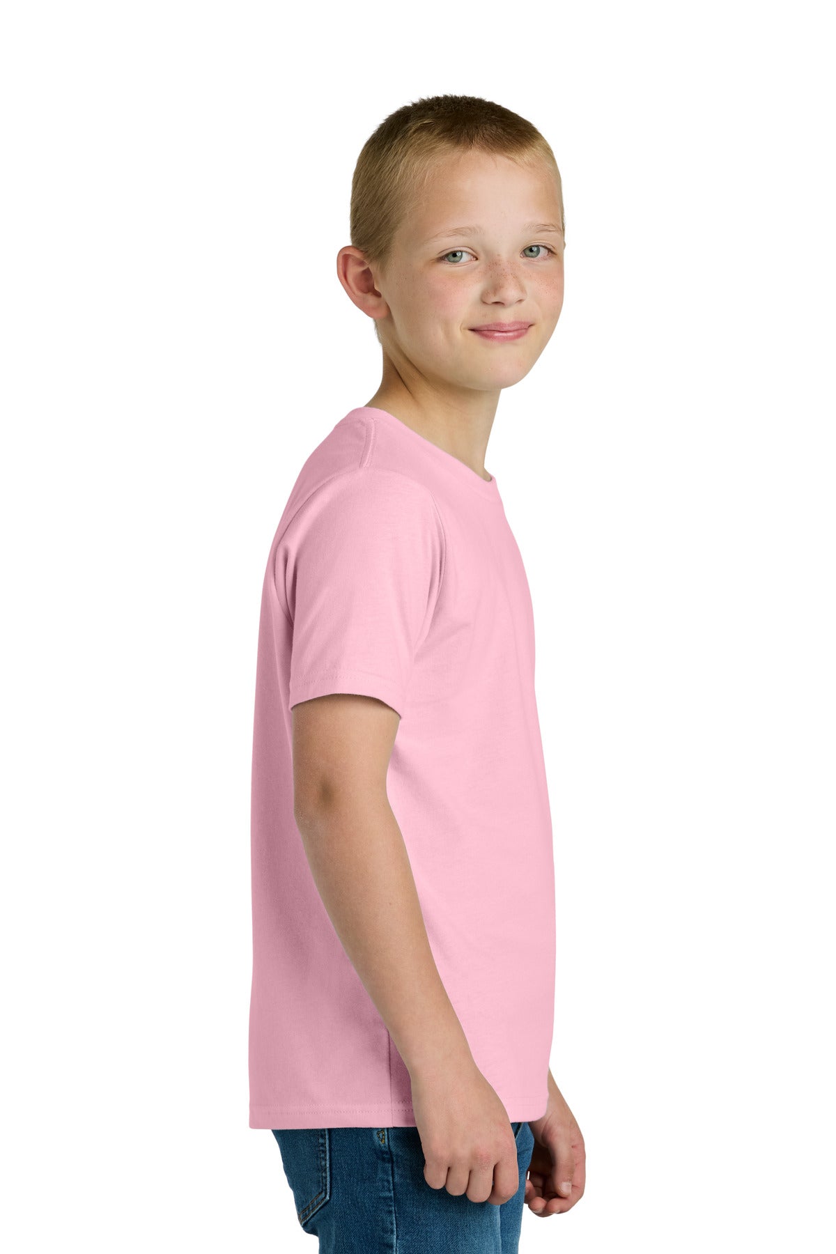 LightPink Next Level Apparel Youth Cotton Tee NL3310