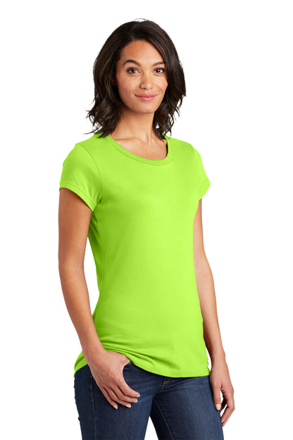Lime Shock District Women's Fitted Very Important Tee . DT6001