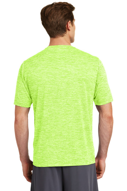 Lime Shock Ele Sport-Tek PosiCharge Electric Heather Tee. ST390