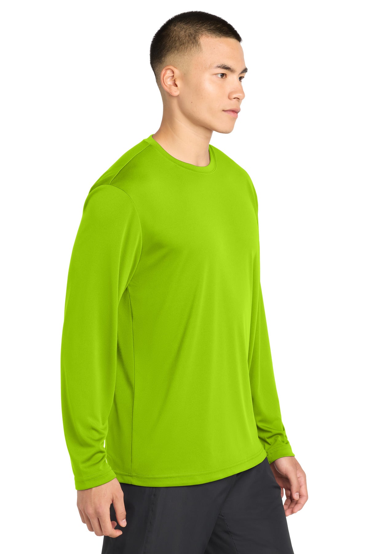 Lime Shock Sport-Tek Tall Long Sleeve PosiCharge Competitor Tee. TST350LS