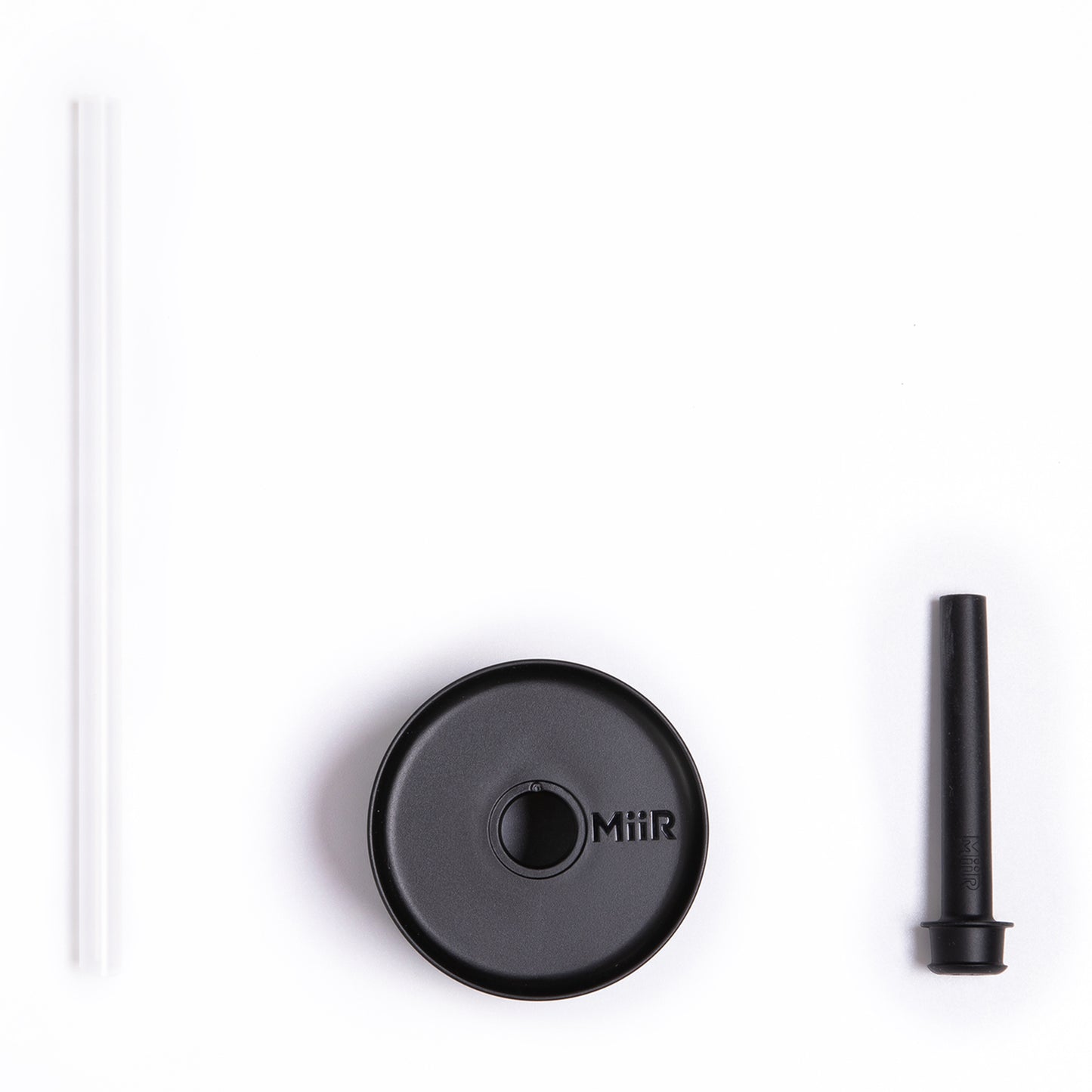 Black Powder MiiR® Sipper Straw Bottle - 16 Oz.