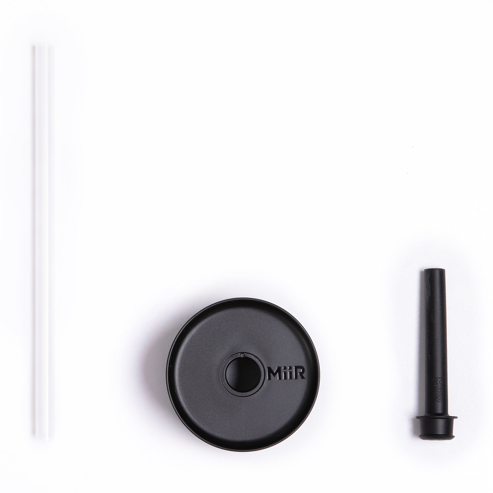 Black Powder MiiR® Sipper Straw Bottle - 16 Oz.