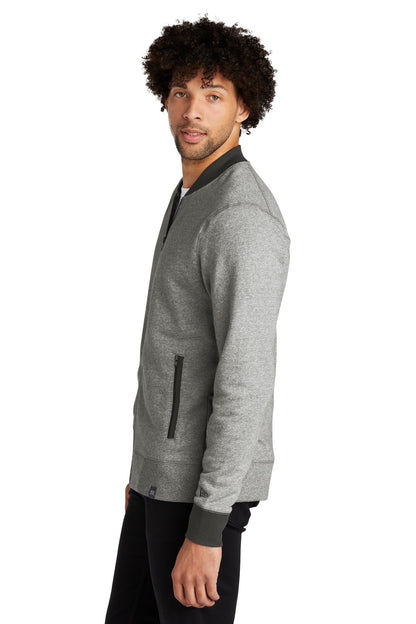 Lt Grph Tw/Gph New Era French Terry Baseball Full-Zip. NEA503
