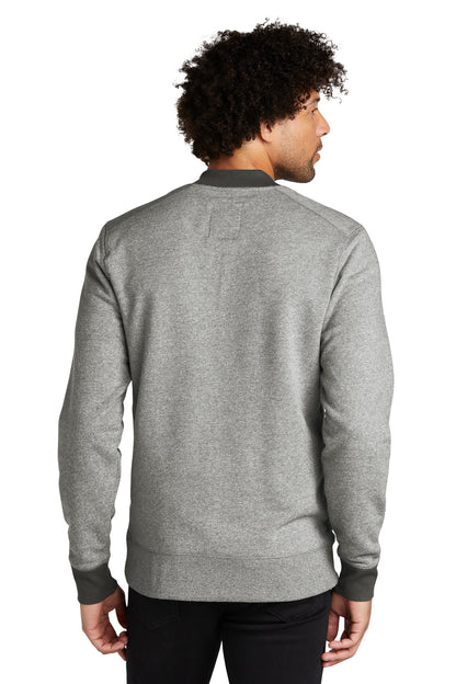 Lt Grph Tw/Gph New Era French Terry Baseball Full-Zip. NEA503