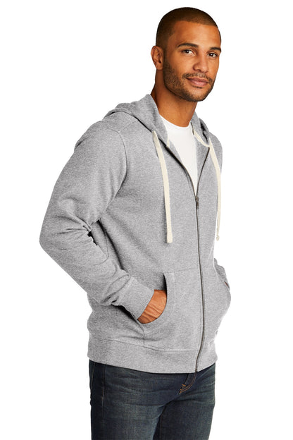 Lt Hthr Grey District Re-Fleece Full-Zip Hoodie DT8102