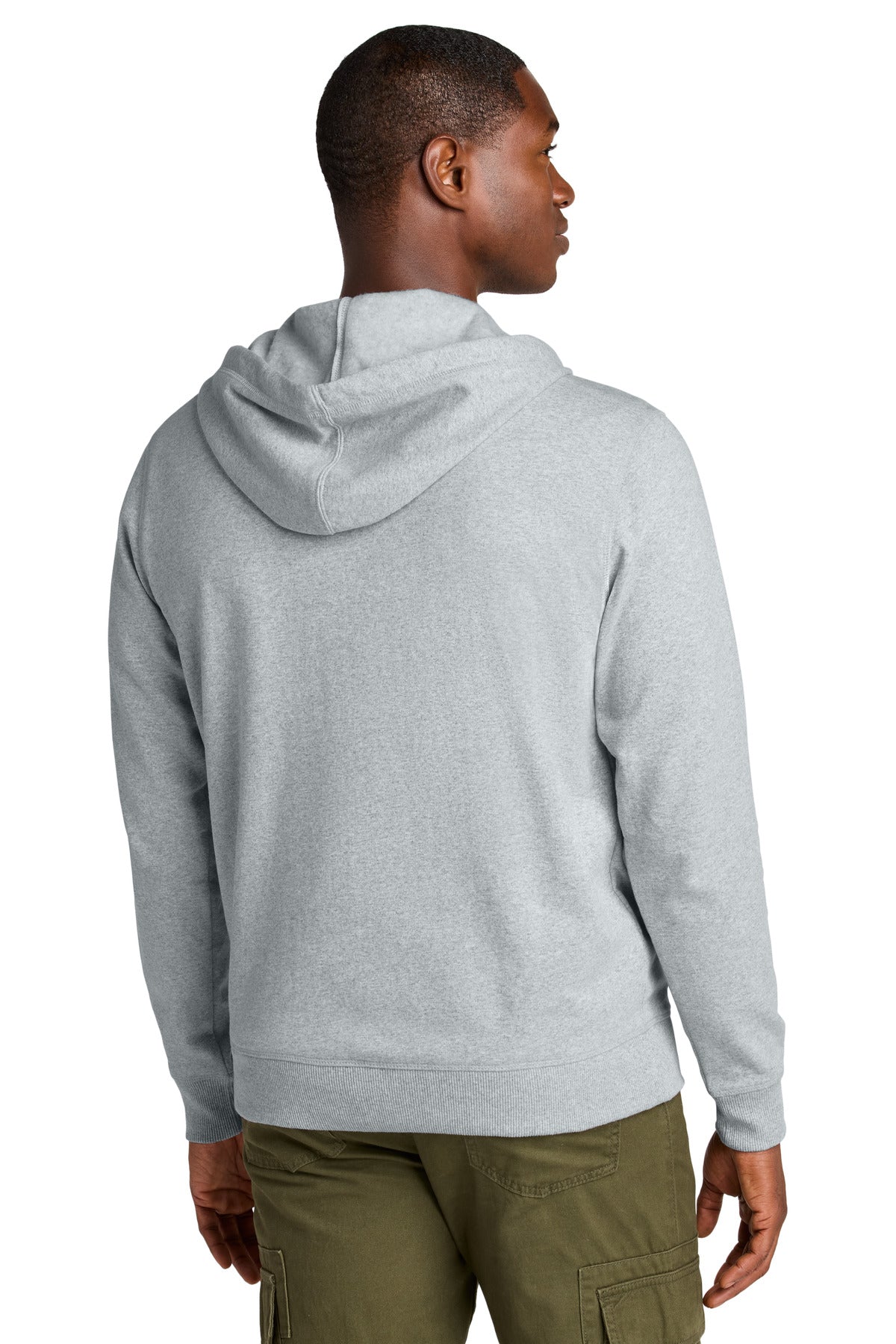 Lt Hthr Grey District Re-Fleece Full-Zip Hoodie DT8102