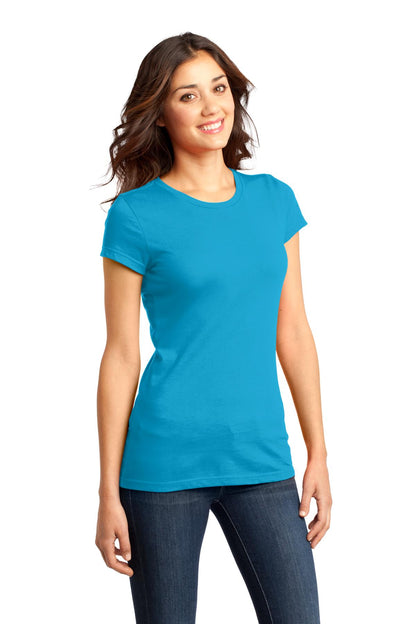 Lt Turquoise District Women's Fitted Very Important Tee . DT6001