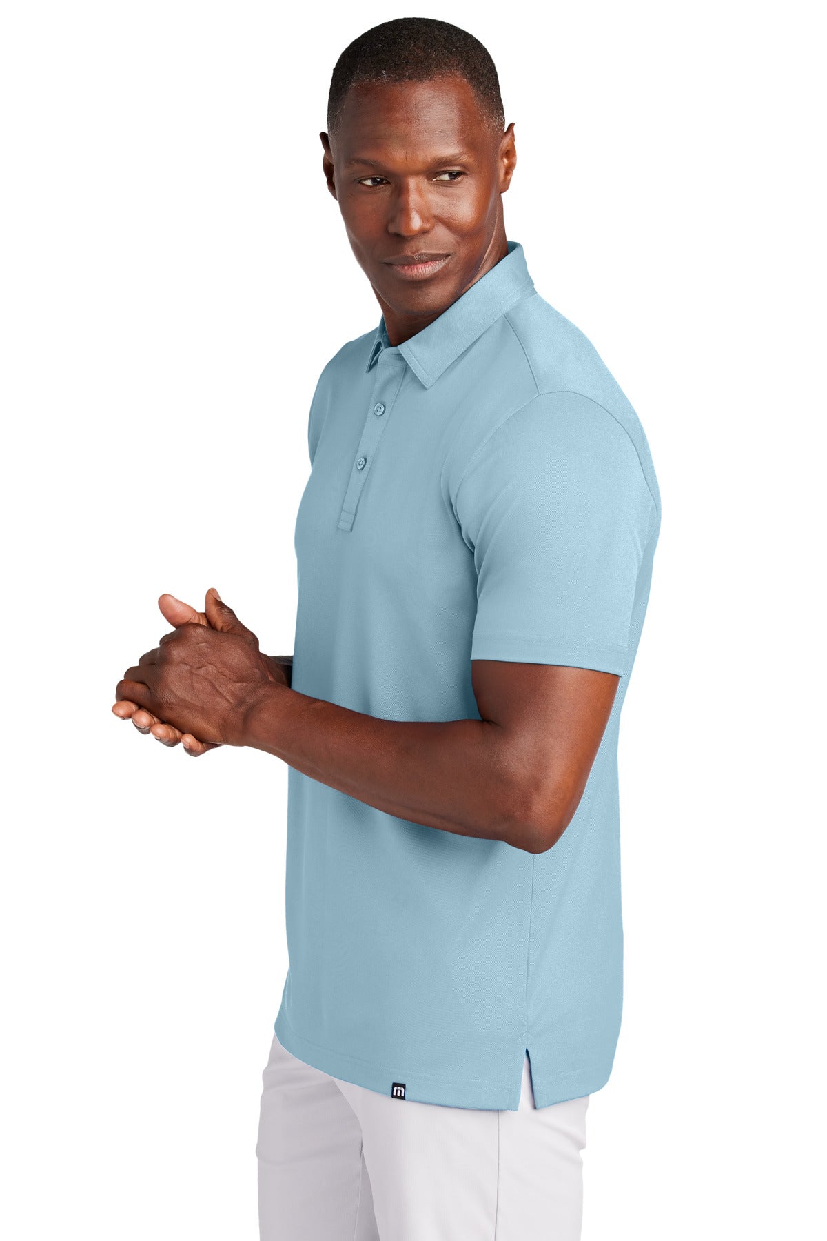 LtDenimBlu TravisMathew Cabana Solid Polo TM1MAA370