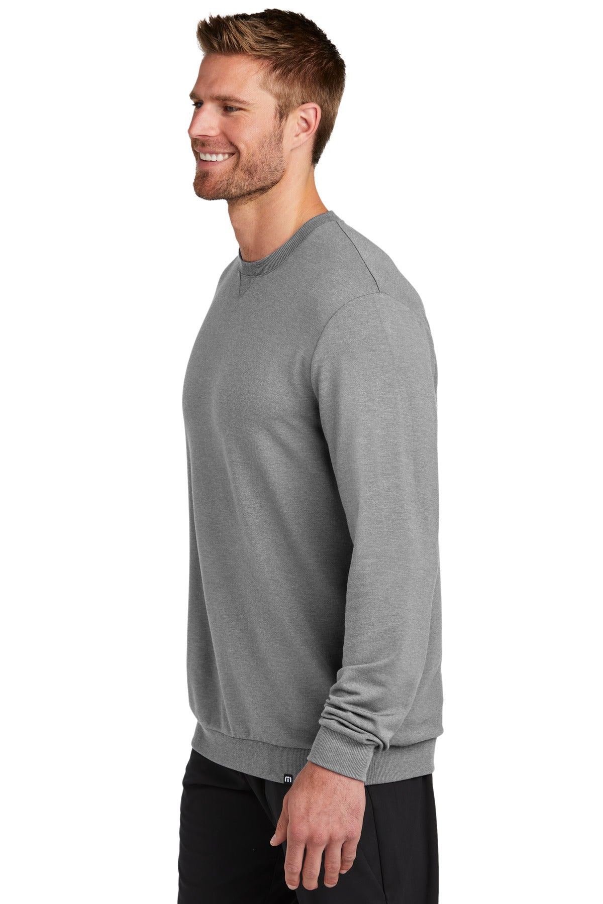 LtGreyHt TravisMathew Long Weekend Crew TM1MZ342