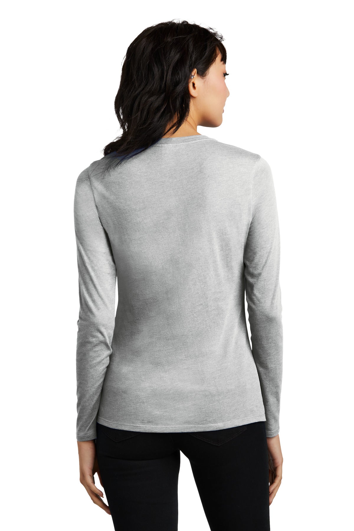 LtHtGry District Women's Perfect Blend CVC Long Sleeve Tee DT110