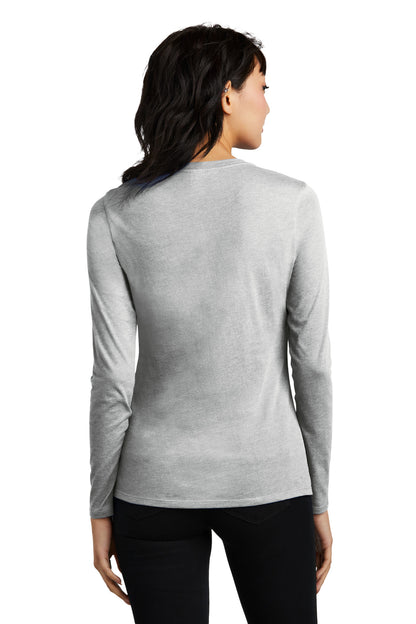 LtHtGry District Women's Perfect Blend CVC Long Sleeve Tee DT110