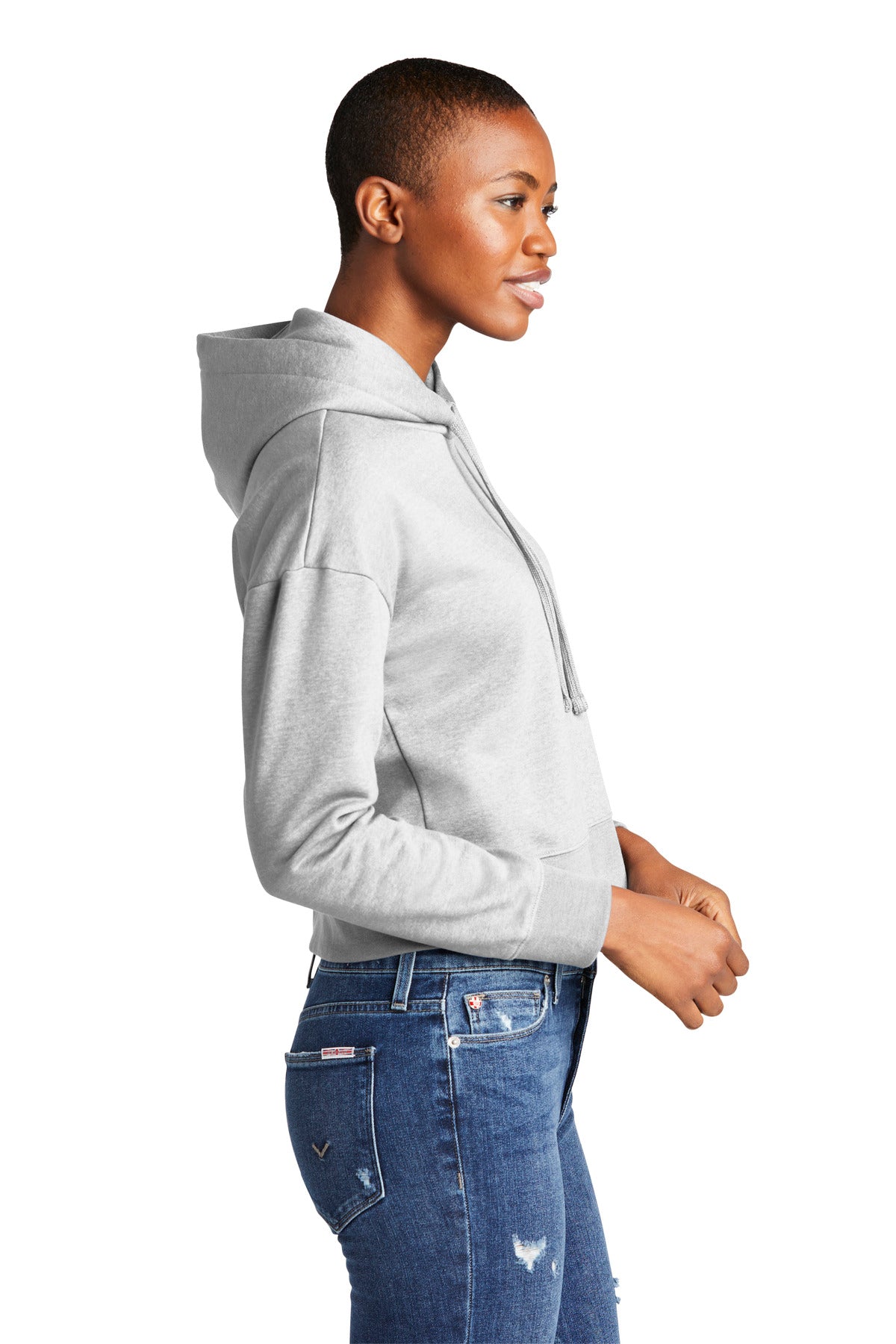 LtHtGry District Women's V.I.T. Fleece Hoodie DT6101