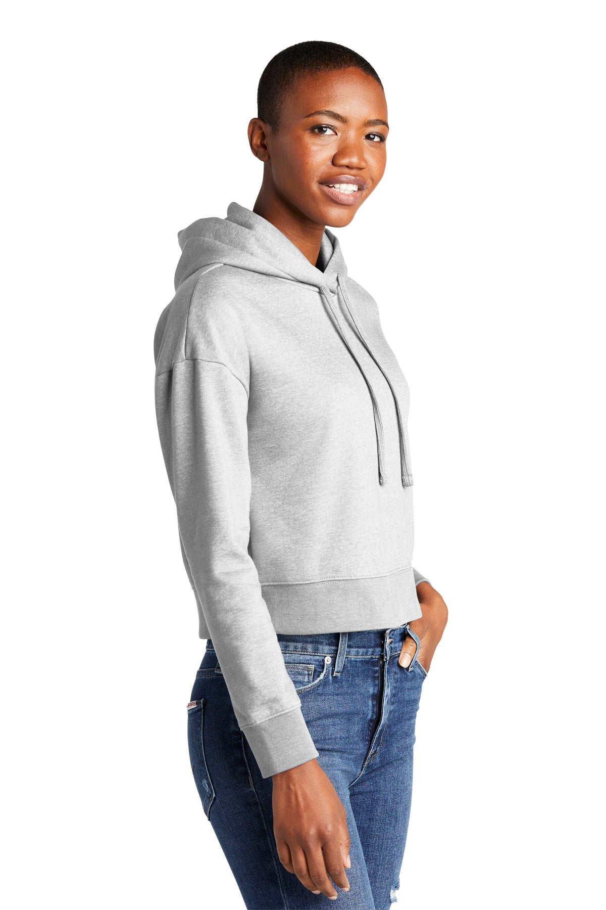 LtHtGry District Women's V.I.T. Fleece Hoodie DT6101