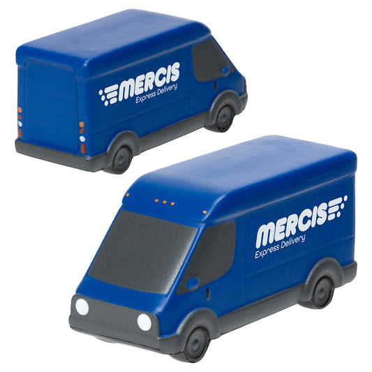 Blue EV Delivery Van Stress Reliever