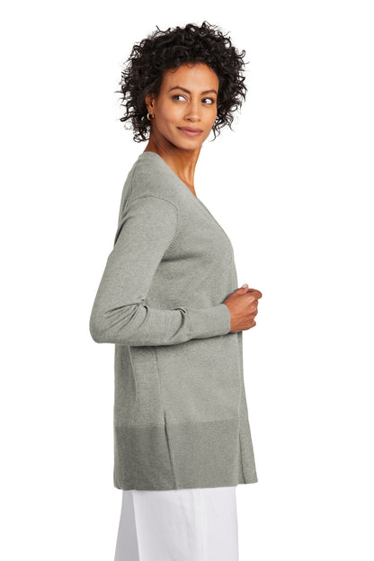 LtShdGyHtr Brooks Brothers Women's Cotton Stretch Long Cardigan Sweater BB18403