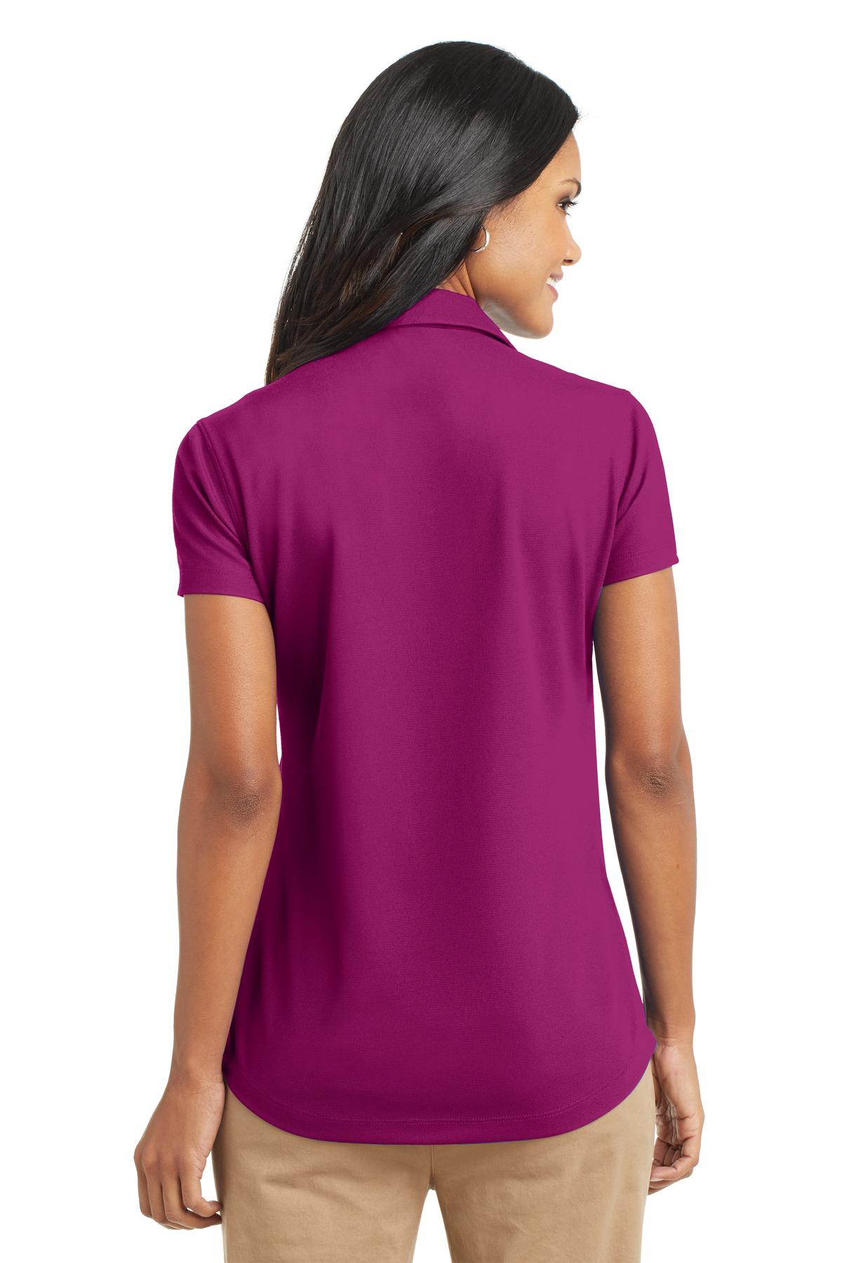 Magenta Port Authority Women's Dry Zone Grid Polo. L572