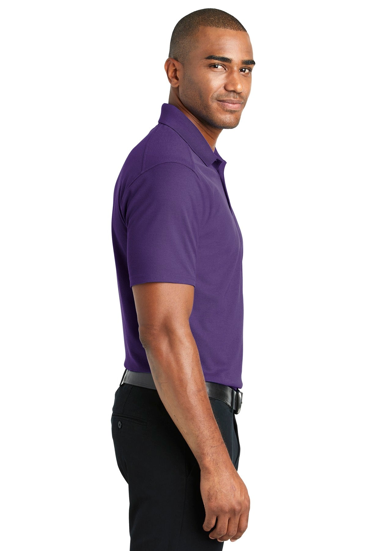 Majestic Purp Port Authority EZPerformance Pique Polo. K600
