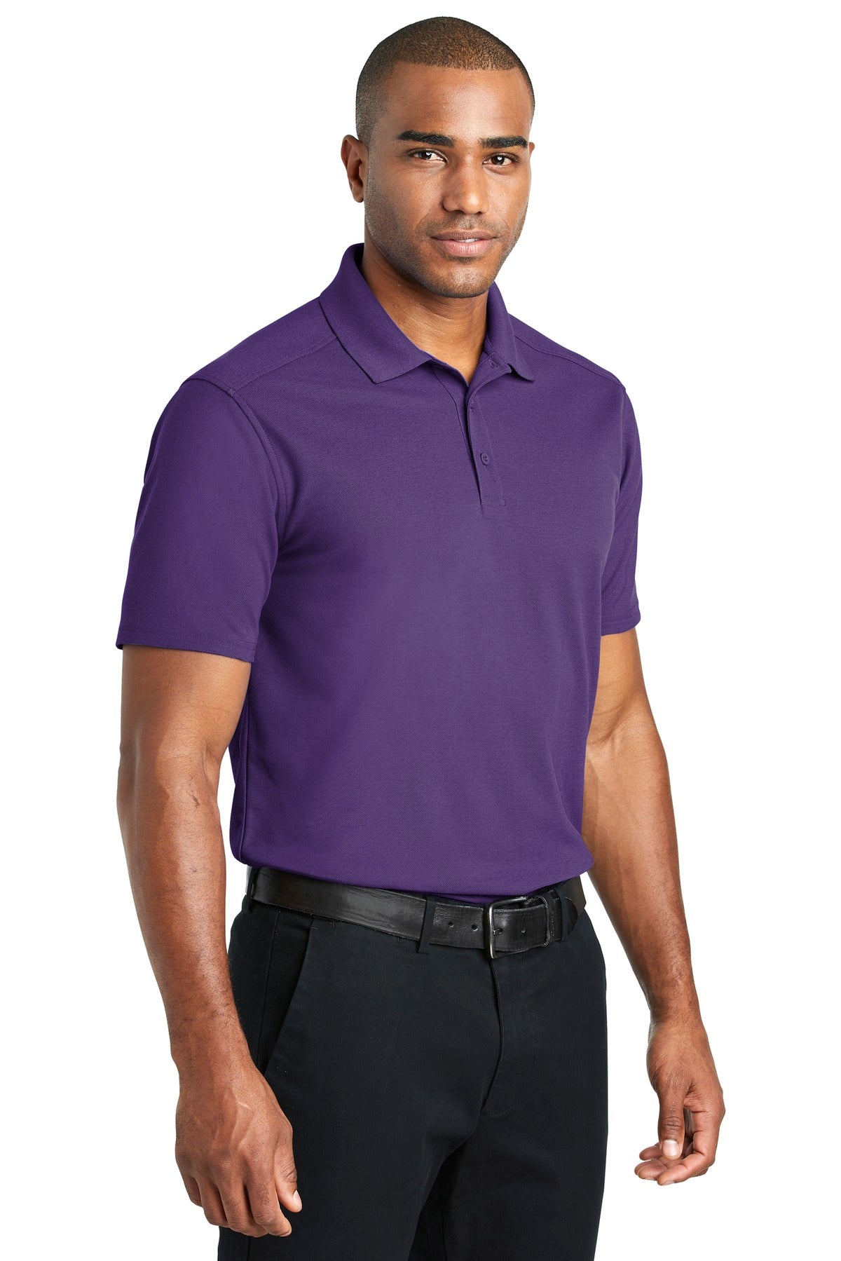 Majestic Purp Port Authority EZPerformance Pique Polo. K600