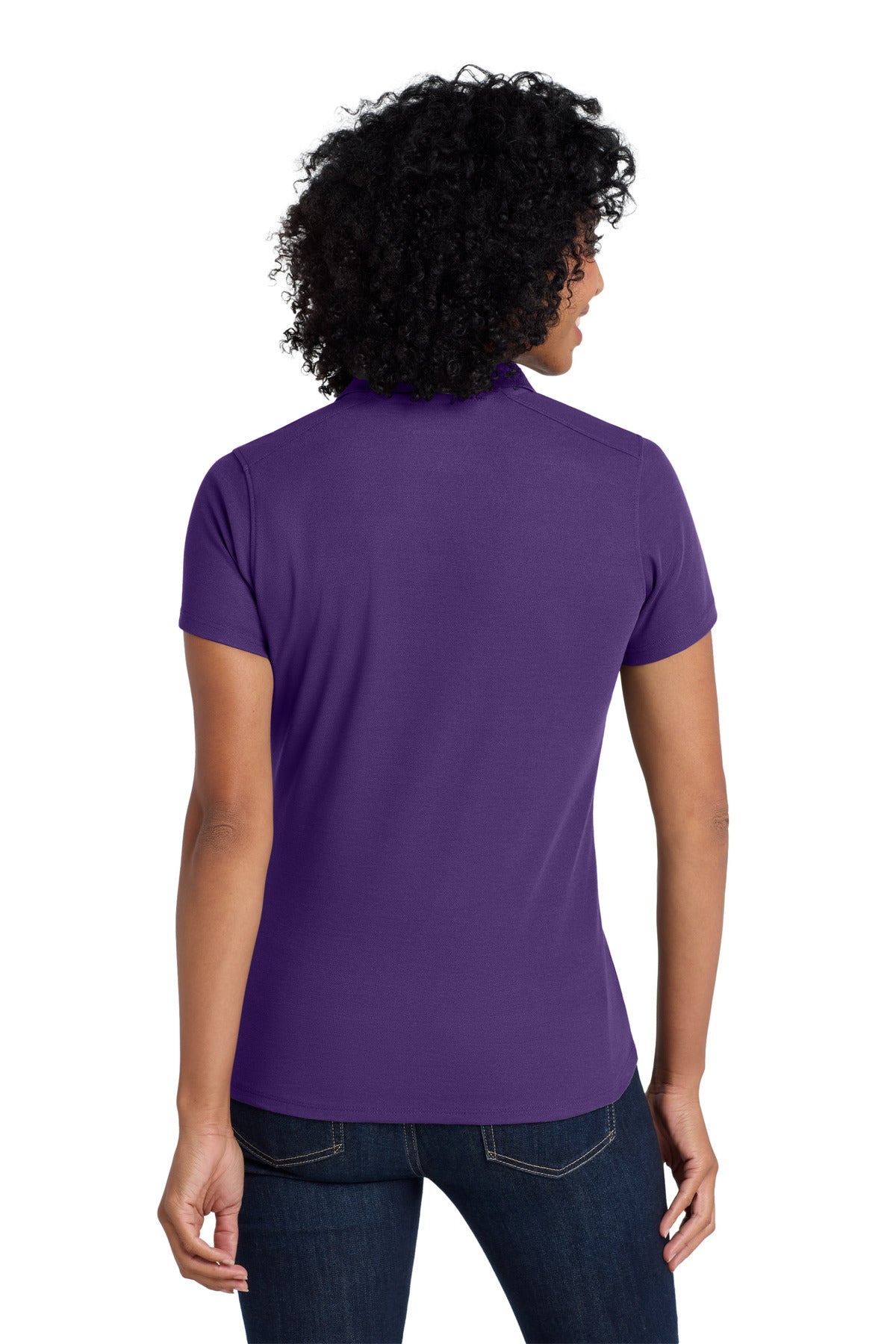 Majestic Purp Port Authority Women's EZPerformance Pique Polo. LK600