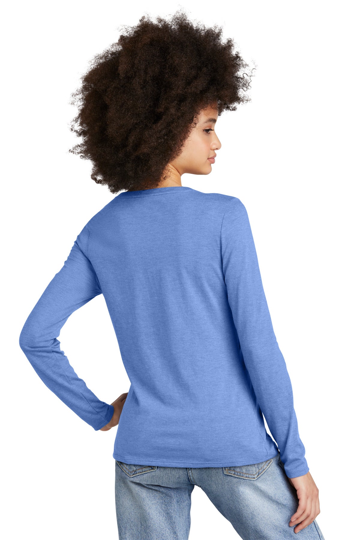 MariFrost District Women's Perfect Tri Long Sleeve V-Neck Tee DT135