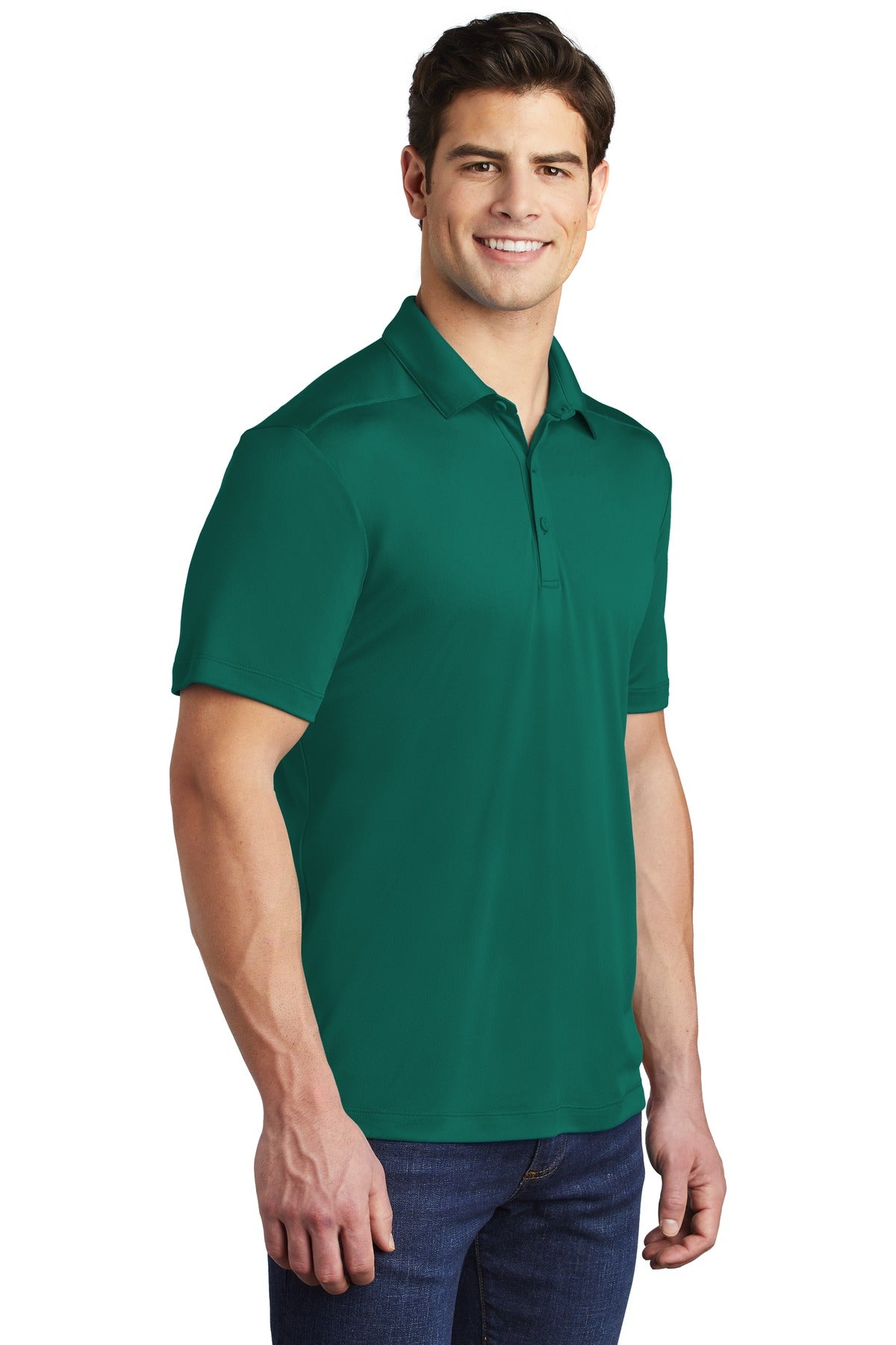 Marine Green Sport-Tek Posi-UV Pro Polo. ST520