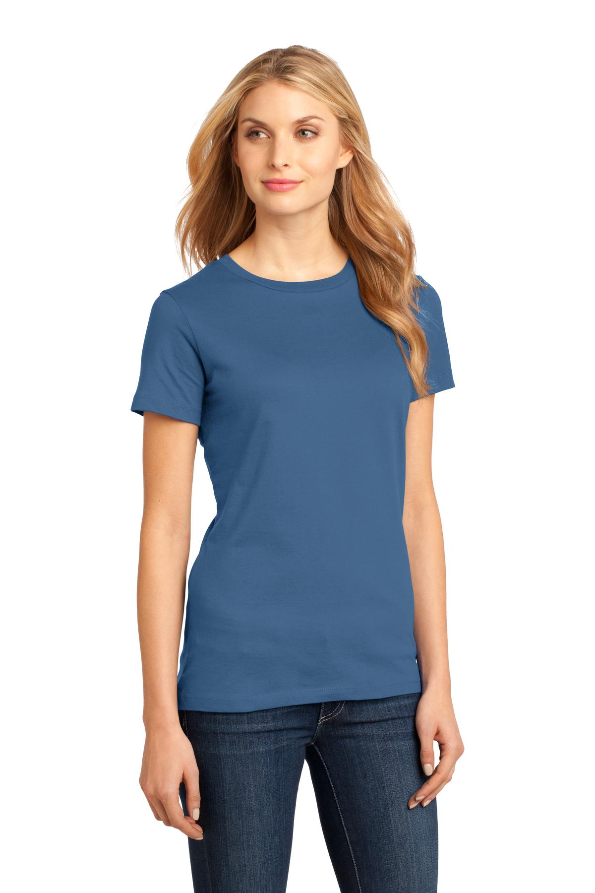 Maritime Blue District Women's Perfect Weight Tee. DM104L
