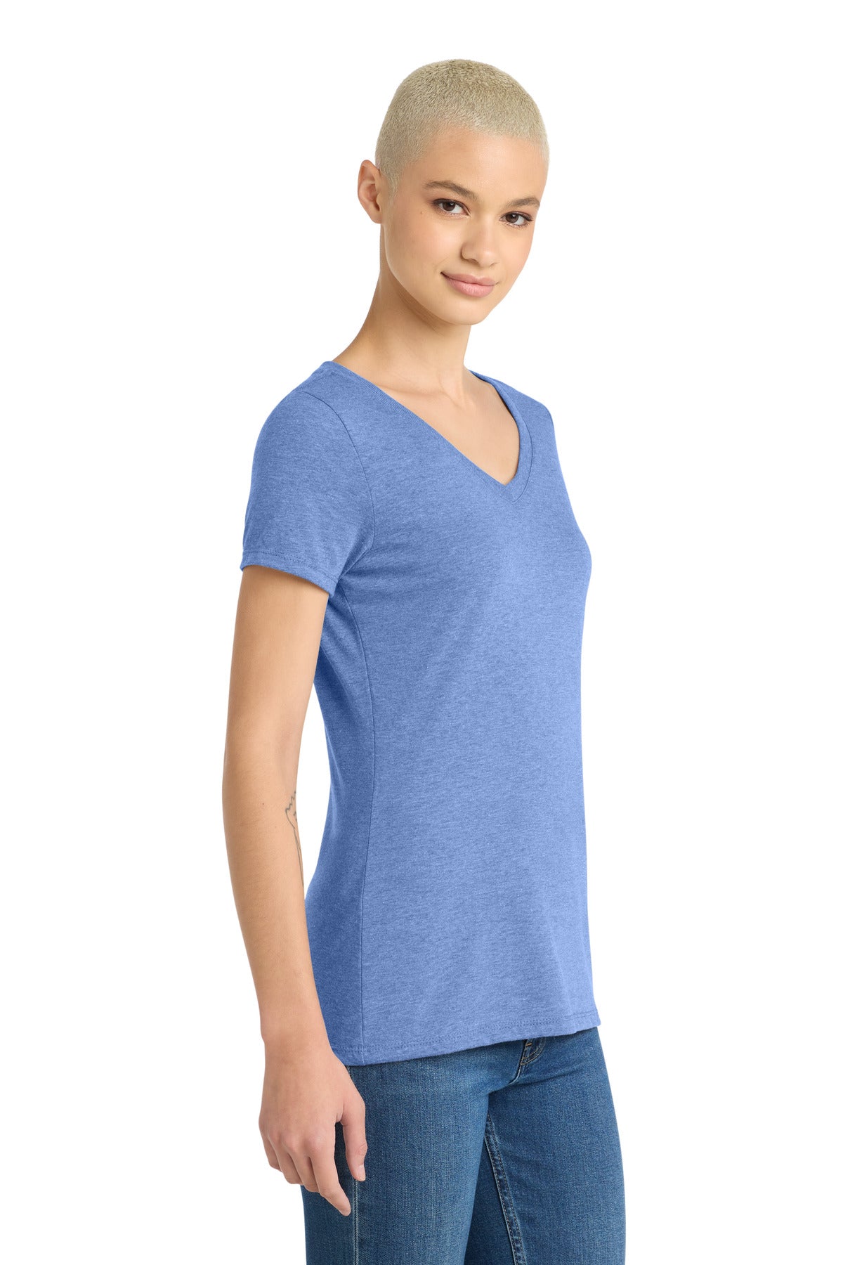 Maritime Frost District Women's Perfect Tri V-Neck Tee. DM1350L